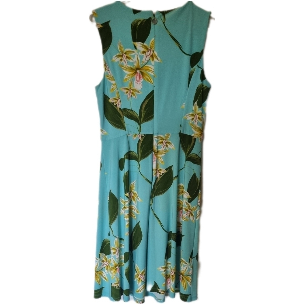 Tommy Hilfiger Floral Tropical sleeveless midi dress Whimisore Romantic Sz 8 - Picture 4 of 8